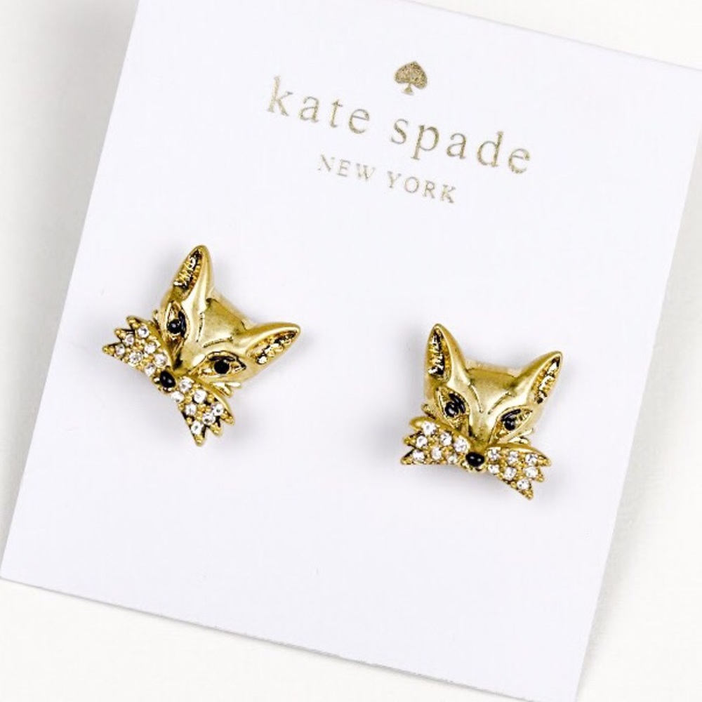 Kate spade golden fox earrings